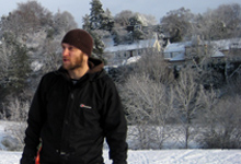 It's another dynamic profile shot; Ian Watson, sledging